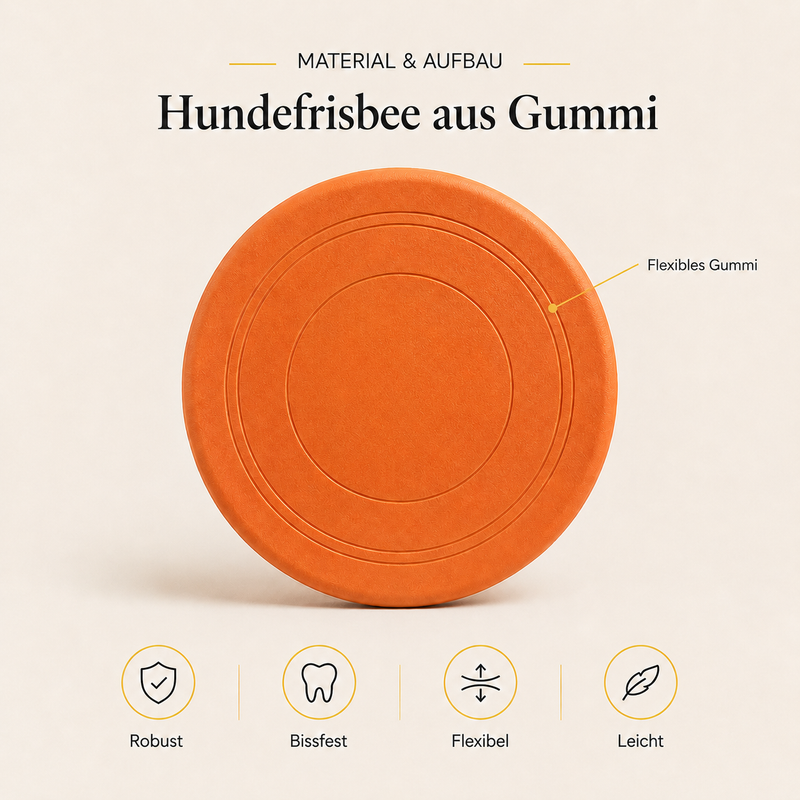 Hundefrisbee aus Gummi