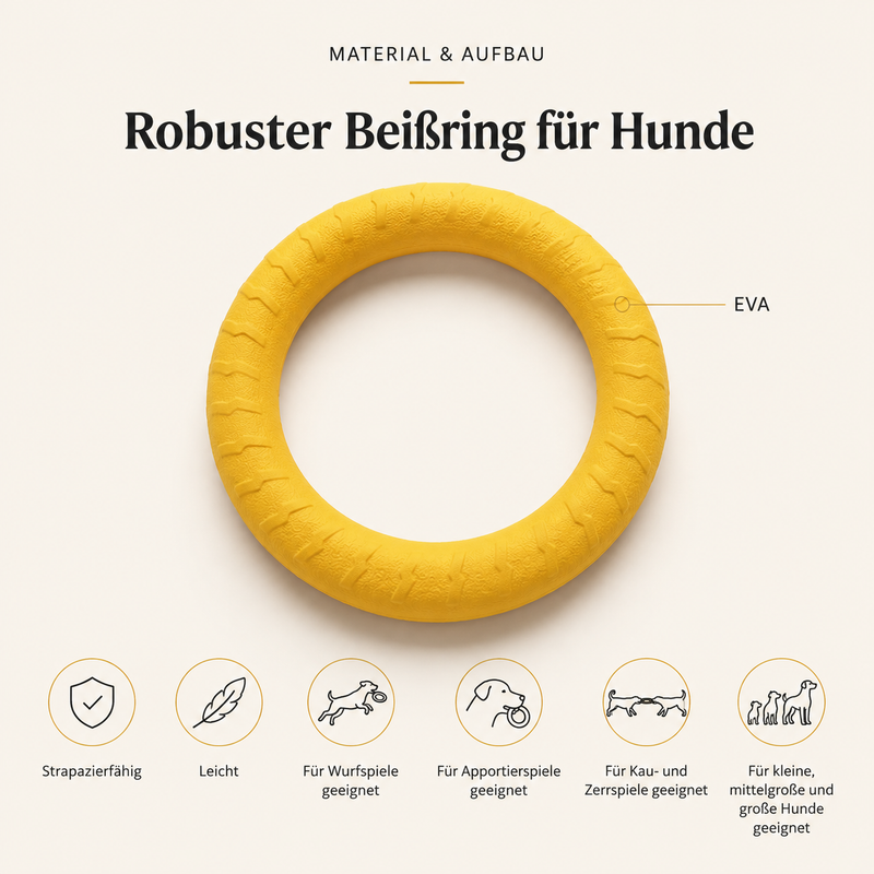 Robuster Beißring für Hunde