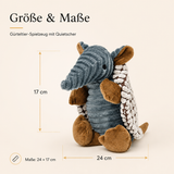 Gürteltier-Hundespielzeug mit Quietscher