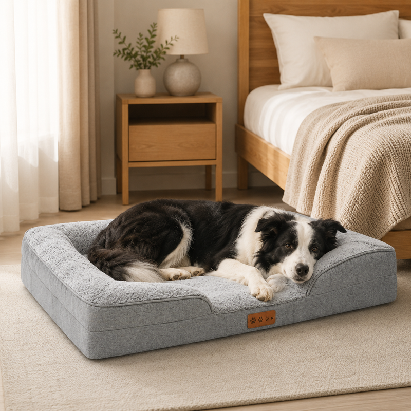 Orthopädisches Hundebett mit Memory Foam