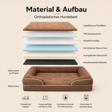Orthopädisches Hundebett mit Gel-Memory-Foam