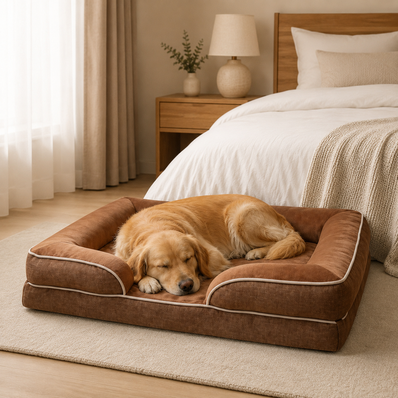 Orthopädisches Hundebett mit Gel-Memory-Foam