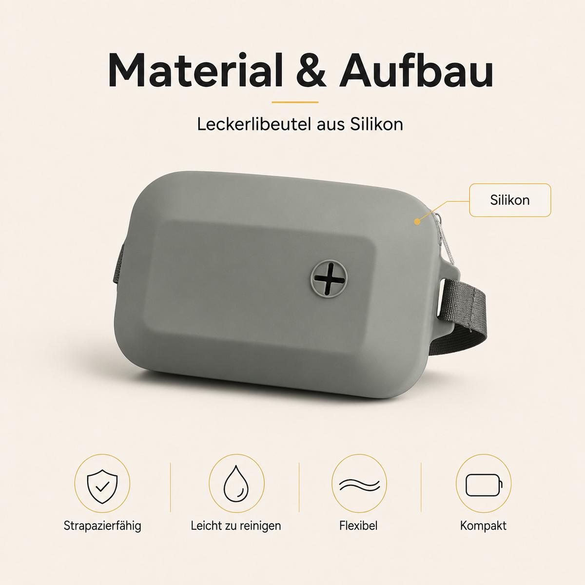 Leckerlibeutel aus Silikon