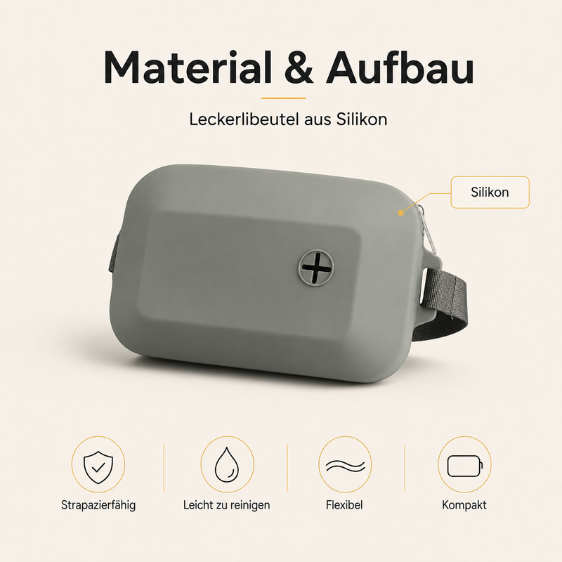 Leckerlibeutel aus Silikon