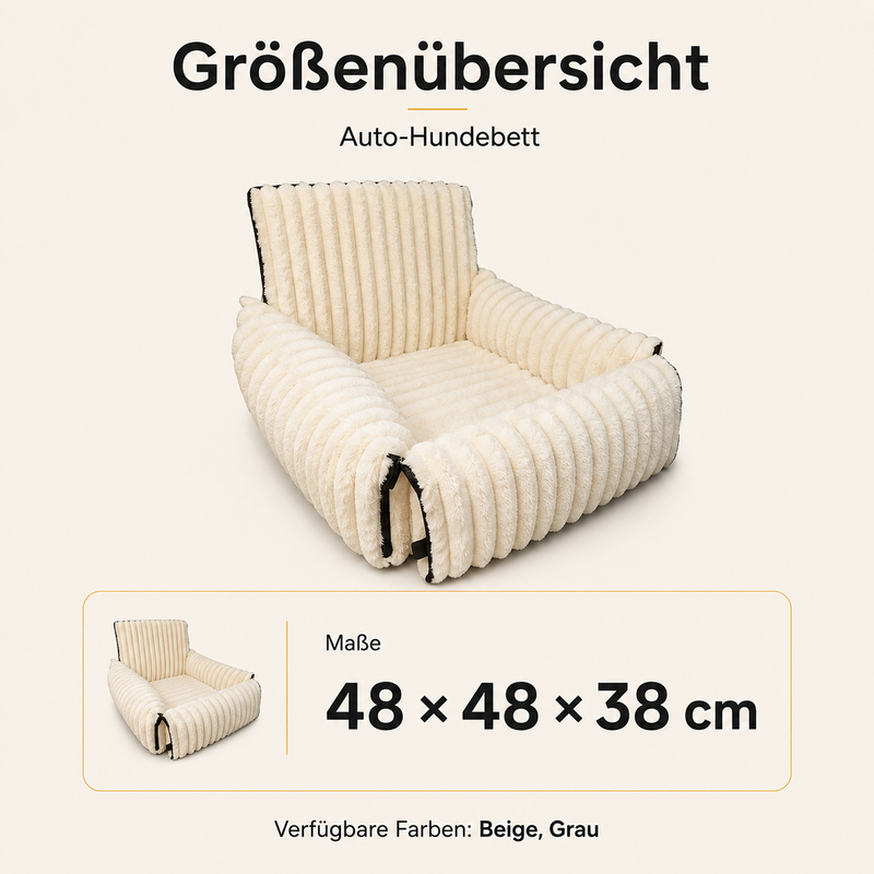Auto-Hundebett für kleine Hunde