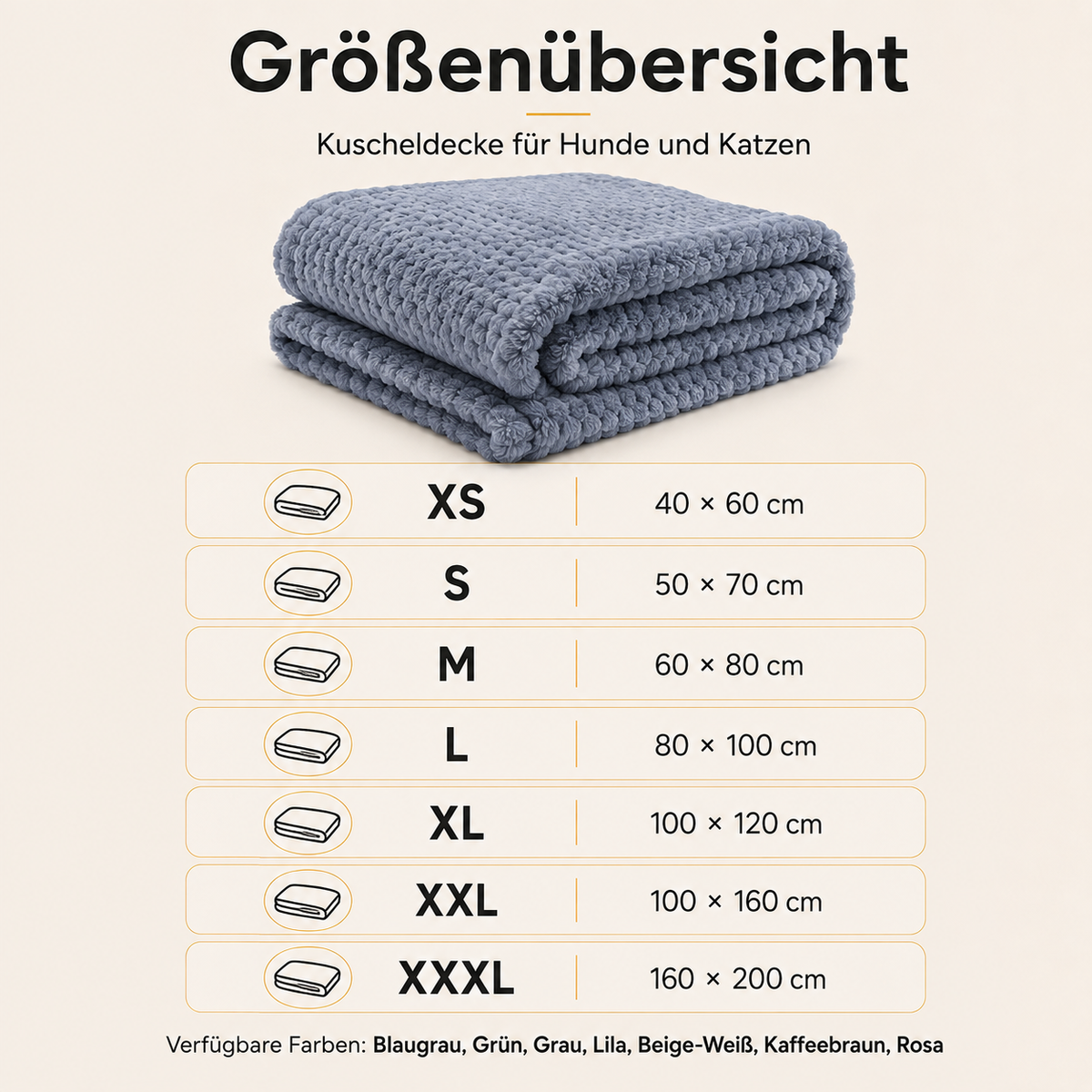 Kuscheldecke für Hunde & Katzen
