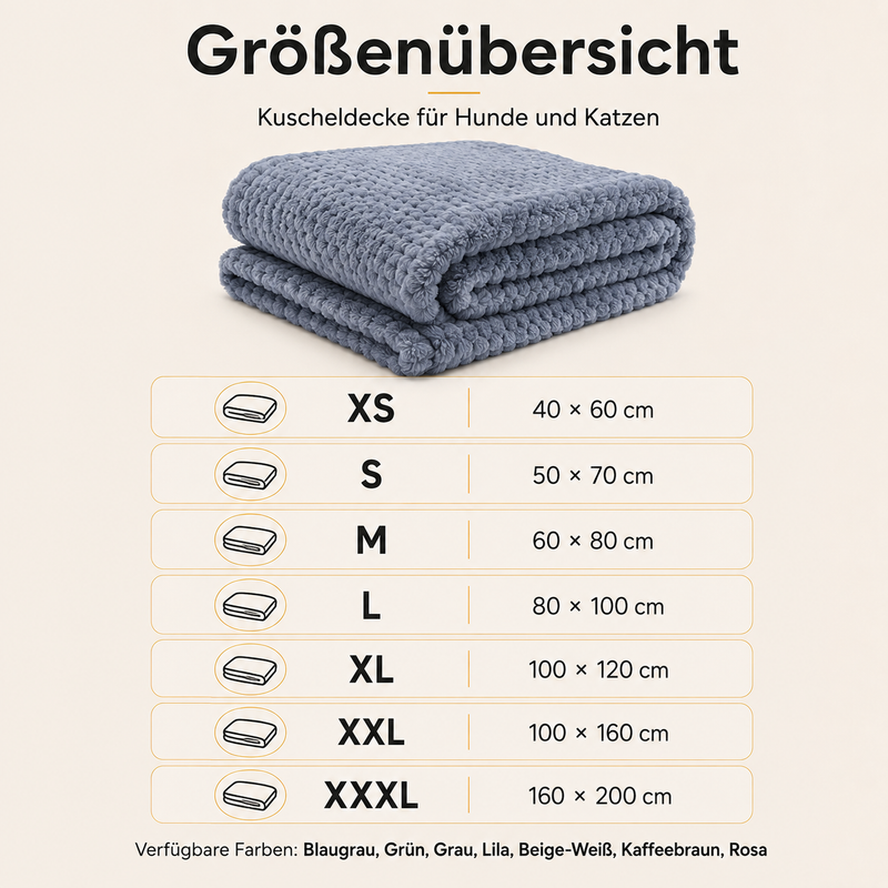 Kuscheldecke für Hunde & Katzen