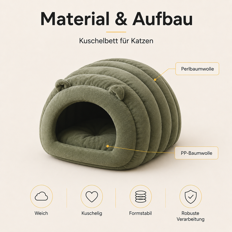 Kuschelbett für Katzen
