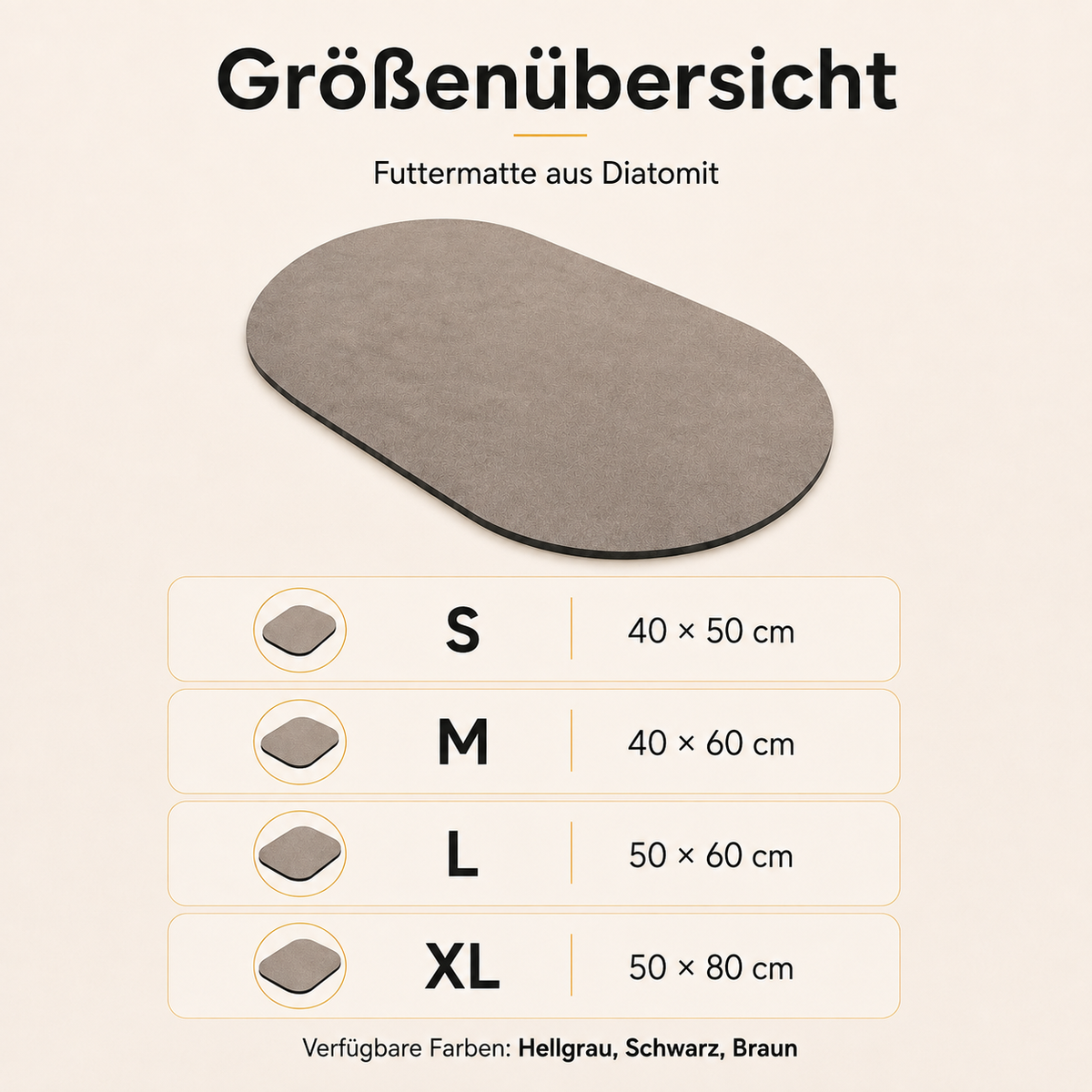 Futtermatte aus Diatomit