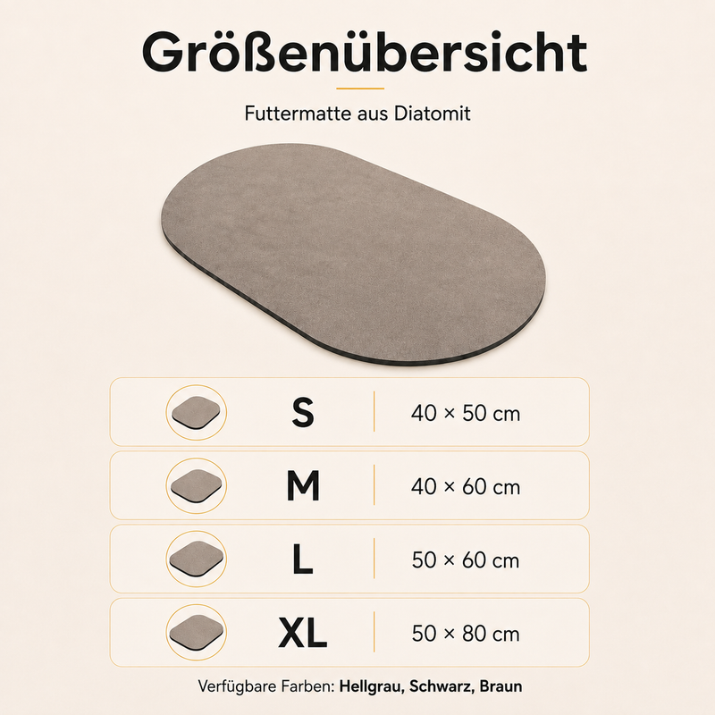 Futtermatte aus Diatomit