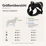 Taktisches Hundegeschirr mit reflektierenden Elementen