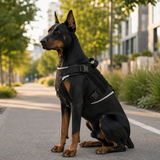 Taktisches Hundegeschirr mit reflektierenden Elementen