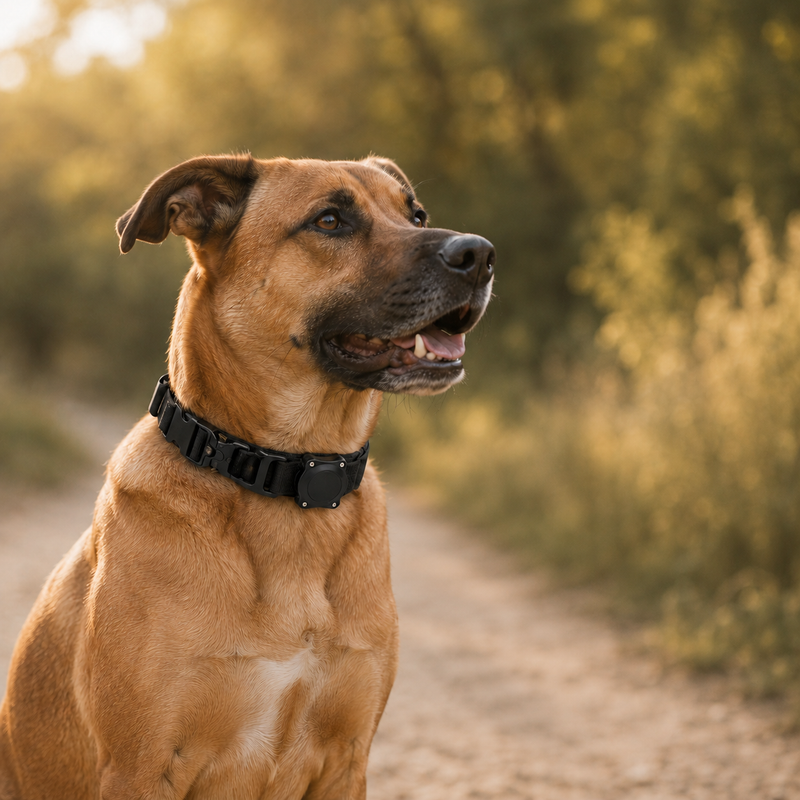 Hundehalsband mit AirTag-Halterung