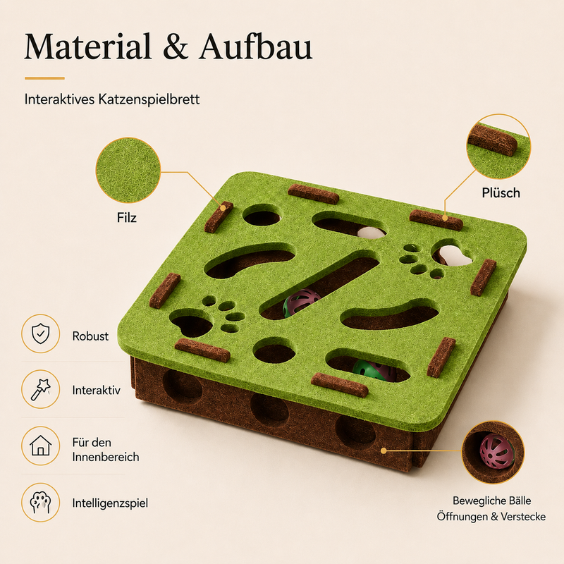 Interaktives Katzenspielbrett