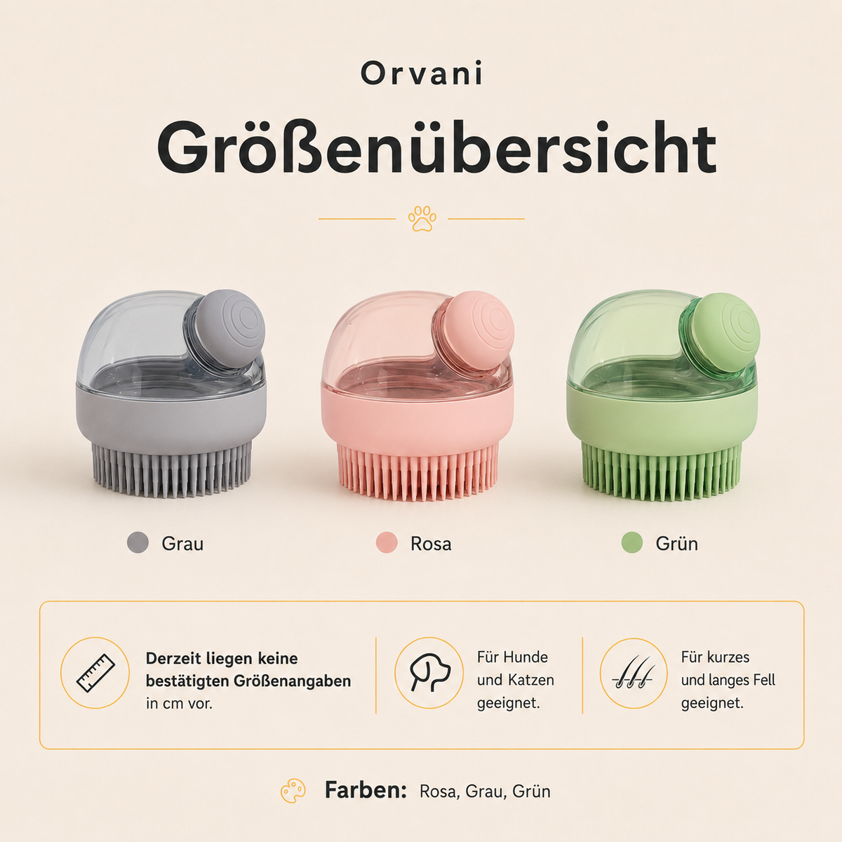 Pflegebürste mit Shampoo-Spender