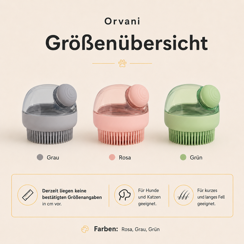 Pflegebürste mit Shampoo-Spender