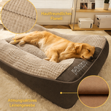 Waschbares Hundebett für mittelgroße & große Hunde – Orthopädisches Hundekissen mit abnehmbarem Bezug