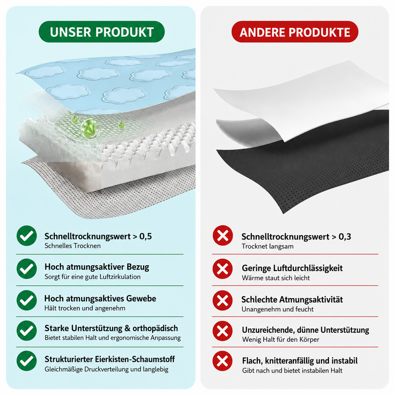 Kühlendes Hundebett & Katzenbett mit Gel-Kühlung – Waschbares Hundebett mit anpassungsfähigem Schaumkern, wasserabweisendem Bezug für kleine & große Hunde