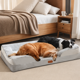 Orthopädisches Hundebett & Katzenbett mit Memory Foam – Waschbares Hundekissen, Wasserdichtes Hundesofa für kleine & große Hunde