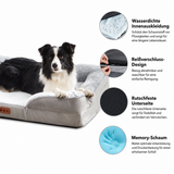 Orthopädisches Hundebett & Katzenbett mit Memory Foam – Waschbares Hundekissen, Wasserdichtes Hundesofa für kleine & große Hunde