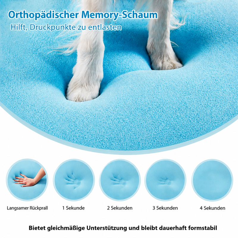 Orthopädisches Hundebett & Katzenbett mit Memory Foam – Waschbares Hundekissen, Wasserdichtes Hundesofa für kleine & große Hunde