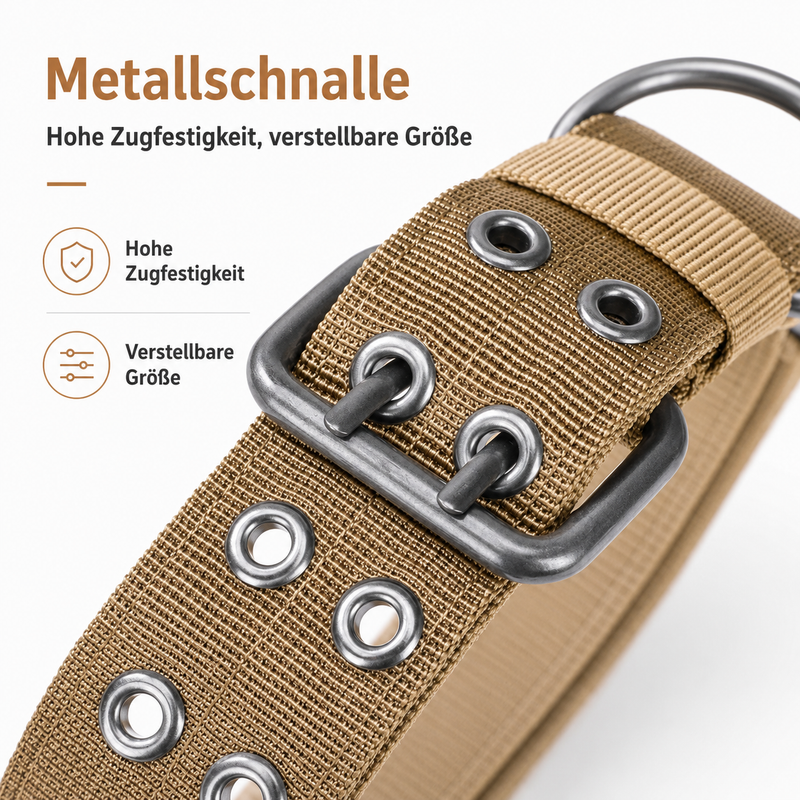 Verstellbares Hundehalsband aus Nylon – Robustes Halsband für mittelgroße und große Hunde