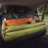 Autositz für Hunde – Waschbares Hundebett fürs Auto, Rücksitz Hundesitz mit herausnehmbarem Kissen für mittelgroße & große Hunde
