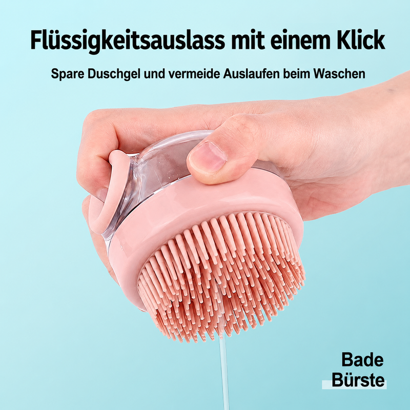 Pflegebürste für Hunde & Katzen – Fellpflege- & Massagebürste zum Entfernen loser Haare beim Baden und Bürsten