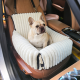 Auto Hundebett für Hunde & Katzen – Gepolstertes Hundebett für den Autositz mit erhöhtem Rand und Tragegriff