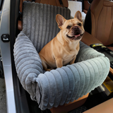 Auto Hundebett für Hunde & Katzen – Gepolstertes Hundebett für den Autositz mit erhöhtem Rand und Tragegriff