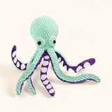 Plüsch-Oktopus für Hunde – Robustes Hundespielzeug mit Quietscher zum Spielen und Kauen